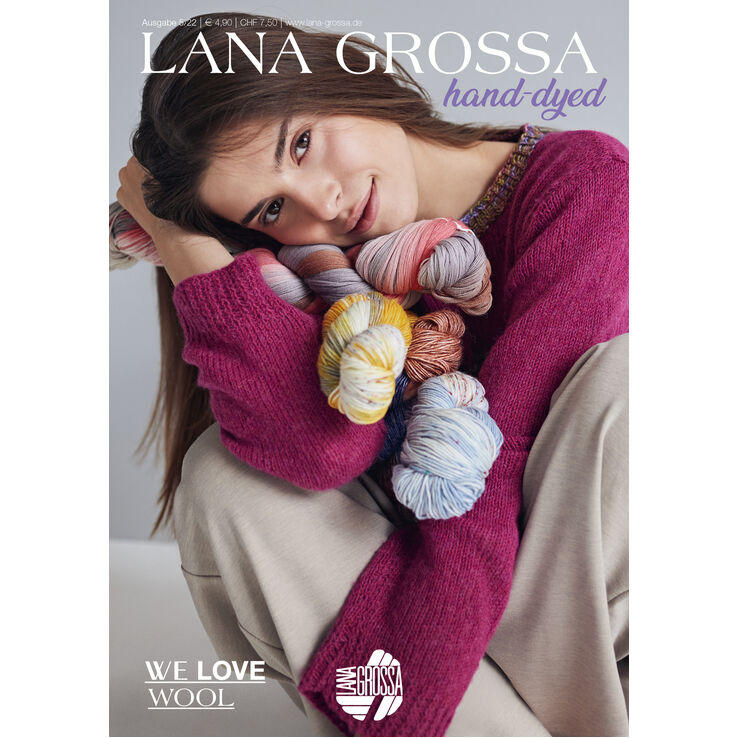 HAND-DYED No. 5 - Tijdschrift (DE) + Breibeschrijvingen (NL) van Lana Grossa