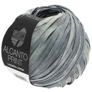 Lana Grossa ALCANTO Print | 103-middelen grijs/licht grijs/natuur