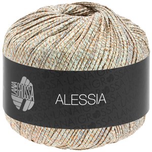 Lana Grossa ALESSIA | 101-zilver/goud/koper/grijs