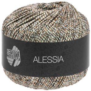 Lana Grossa ALESSIA | 103-zwart/koper/zilver/hennep