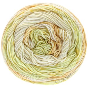 Lana Grossa ARUBA (Linea Pura) | 11-ruwe witte/vanille/groengeel/dooier geel