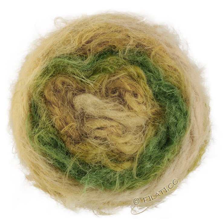 Lana Grossa BASTA MISTA | 102-pastelgeel/mosterd/limegroen/appel groen