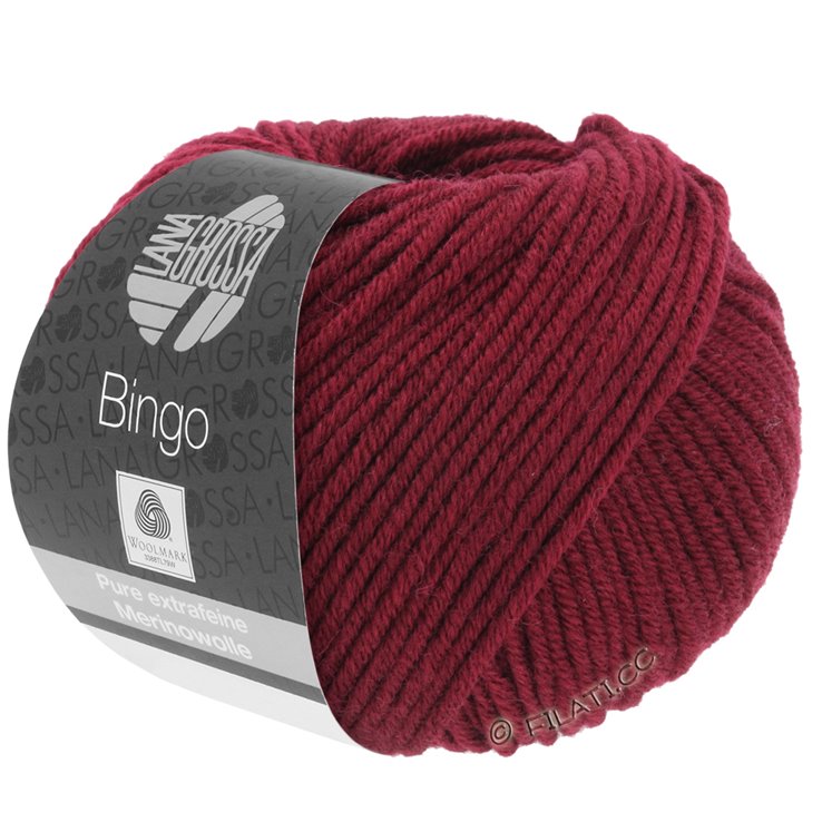 Lana Grossa BINGO Uni/Melange | 007-wijnrood
