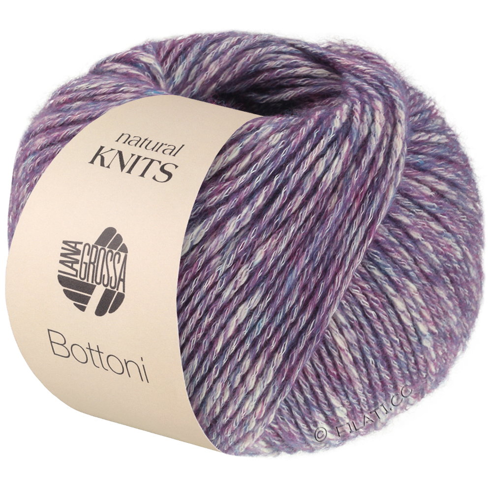 Lana Grossa BOTTONI | 17-violet/ruwe witte