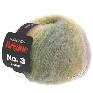 Lana Grossa BRIGITTE NO. 3 Color | 105-grijs/geel/pastelroze