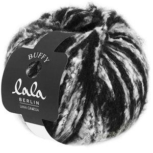 Lana Grossa BUFFY (lala BERLIN) | 12-zwart/ruwe witte