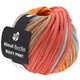 Lana Grossa BULKY Print (ABOUT BERLIN) | 103-mandarijntje/donker grijs/licht rood/rozenhout