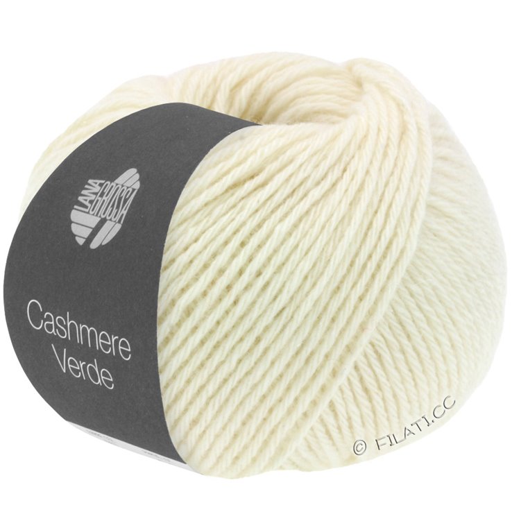 Lana Grossa CASHMERE VERDE | 01-ruwe witte
