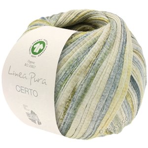 Lana Grossa CERTO Print (Linea Pura) | 110-groengeel/natuur/olijf/beige/grijs