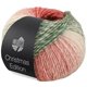 Lana Grossa CHRISTMAS EDITION BIG LUREX | 204-braam/donker rood/rood/licht rood/ecru/witgroen/donker groen/zwartgroen gestreept