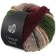 Lana Grossa CINQUE MULTI | 23-donker groen/zwart/kameel/wijnrood/grijs groen/perzik/wit/donker bruin gemêleerd