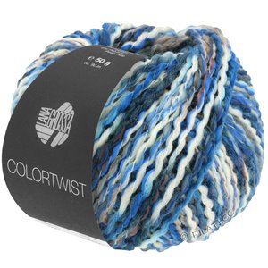Lana Grossa COLORTWIST | 08-wit/blauw/grijs/taupe/donker grijs/donker blauw