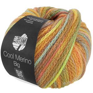 Lana Grossa COOL MERINO Big Color | 403-goudgeel/oker/limegroen/zalm/kaki