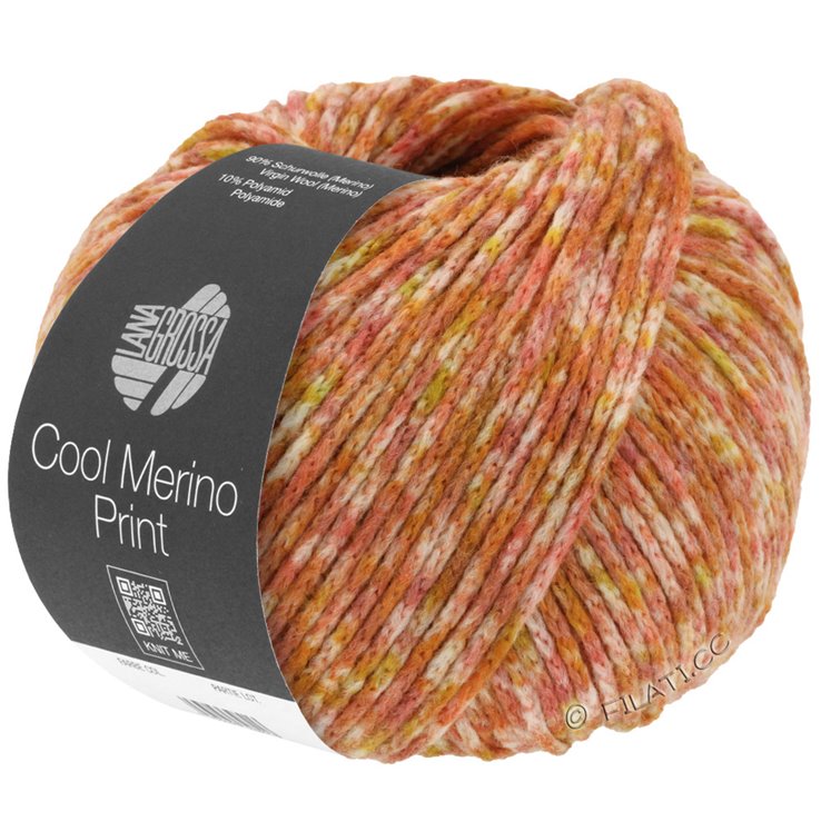 Lana Grossa COOL MERINO Print | 109-beige/roest/mosterd/terracotta