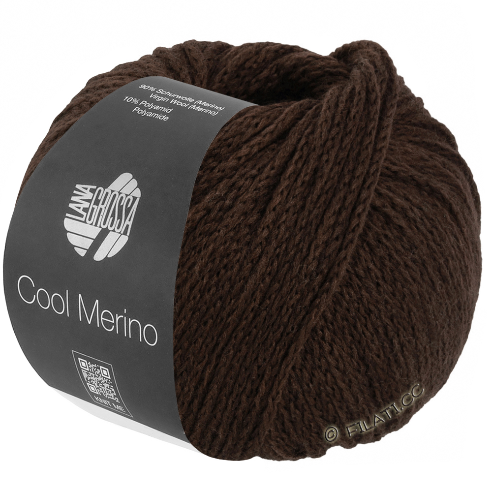 Lana Grossa COOL MERINO | 044-donker grijs bruin