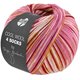 Lana Grossa COOL WOOL 4 SOCKS PRINT III | 7201-felroze/wijnrood/ecru/geel/kameel