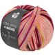 Lana Grossa COOL WOOL 4 SOCKS PRINT III | 7211-orchidee/ecru/foksia/donker rood/mandarijntje/geel