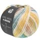 Lana Grossa COOL WOOL 4 SOCKS PRINT | 7759-mosterdgeel/natuur/grijs blauw/grijs bruin/olijf/geelgroen/grijs beige
