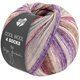 Lana Grossa COOL WOOL 4 SOCKS PRINT | 7764-munt/pastelroze/bes/blauw paars/zacht beige/grijs bruin/fictile rood/braam/licht grijs