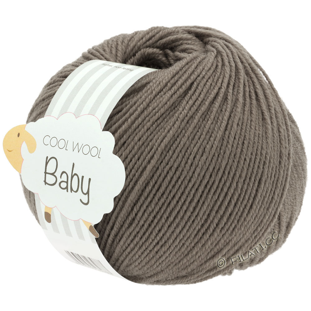 Lana Grossa COOL WOOL Baby 25g | 211-grijs bruin