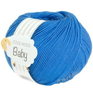 Lana Grossa COOL WOOL Baby Uni/Print 50g | 322-korenbloem blauw