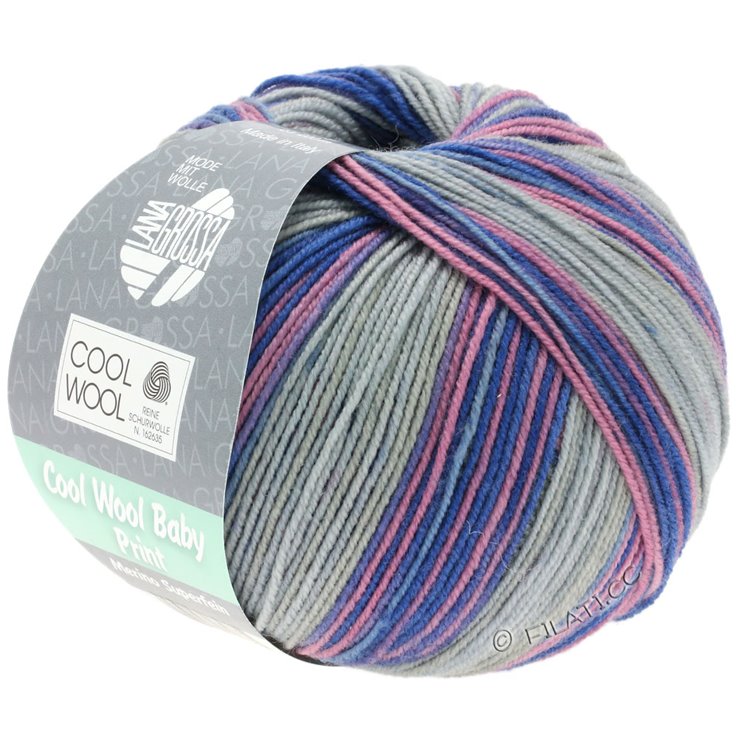 Lana Grossa COOL WOOL Baby Dégradé | 401-grijs/rose/sering