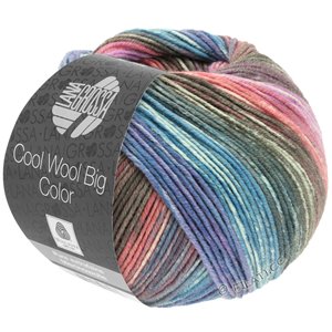 Lana Grossa COOL WOOL Big Color | 4022-foksia/antieke violet/petrol/ecru/sering/paars