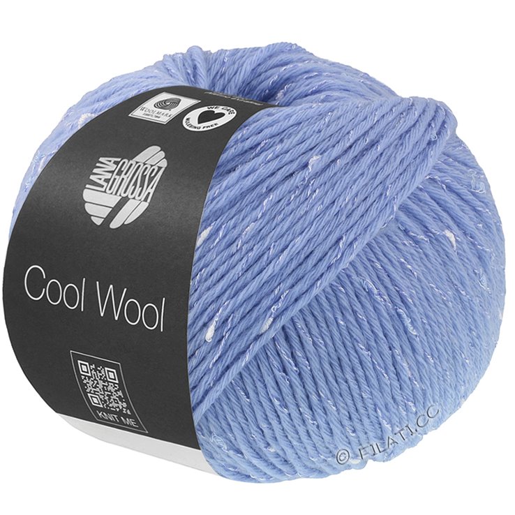 Lana Grossa COOL WOOL Big Dots | 101-licht blauw