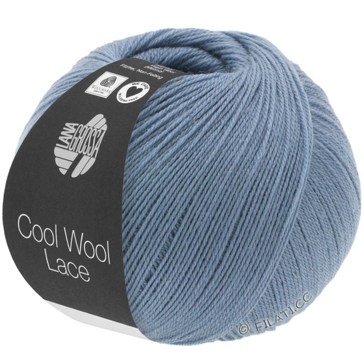 Lana Grossa COOL WOOL Lace | 02-duifblauw