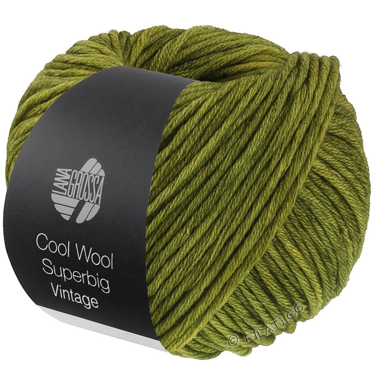 Lana Grossa COOL WOOL Superbig Vintage | 7261-olijf