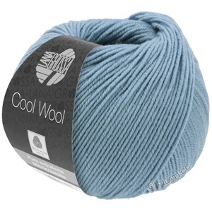 Lana Grossa COOL WOOL   Uni | 2102-grijs blauw