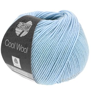 Lana Grossa COOL WOOL   Uni/Melange/Neon | 0430-licht blauw