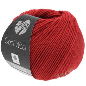 Lana Grossa COOL WOOL   Uni/Melange/Neon | 0514-donker rood
