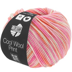 Lana Grossa COOL WOOL  Print | 726-rose/felroze/koraal/ecru