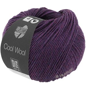 Lana Grossa COOL WOOL Mélange (We Care) | 1403-donker violet gemêleerd