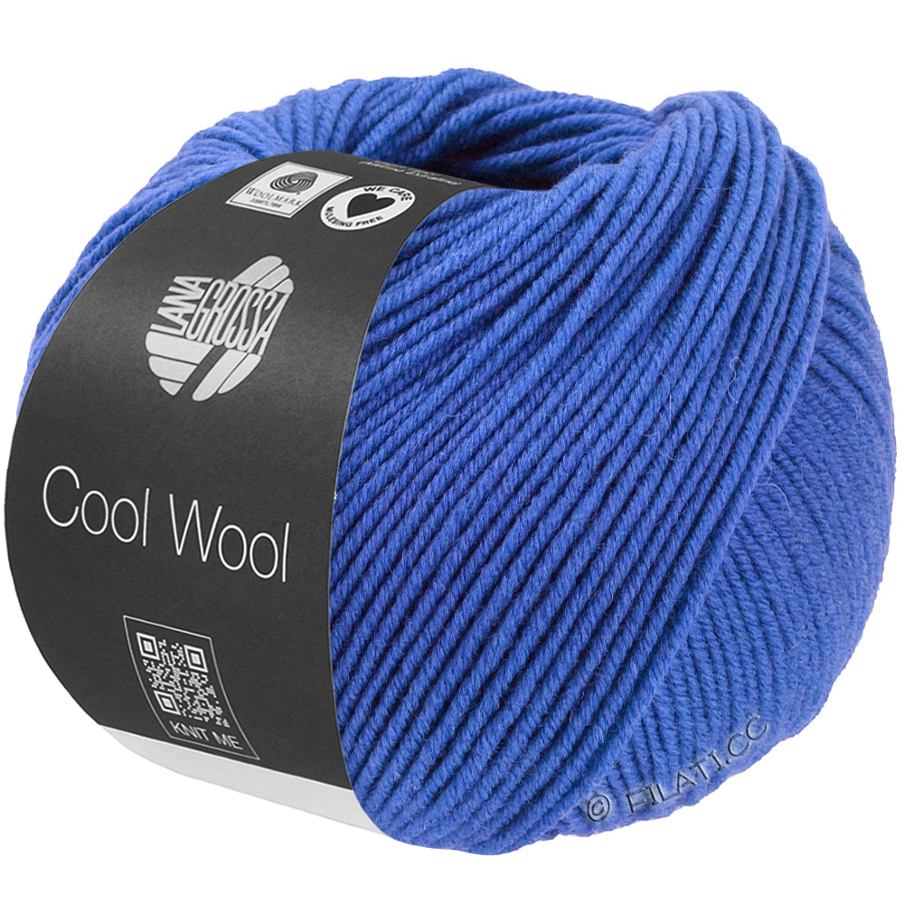 Lana Grossa COOL WOOL Mélange (We Care) | 1503-blauw gemêleerd
