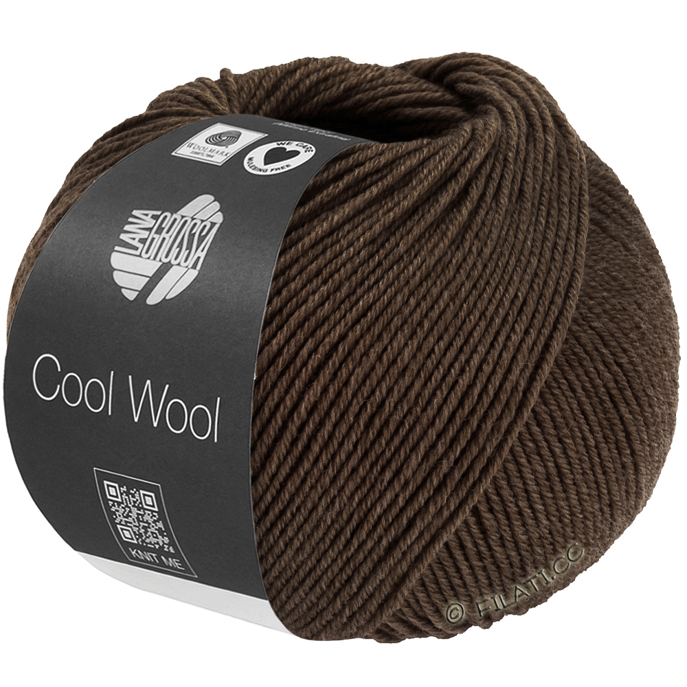 Lana Grossa COOL WOOL Mélange (We Care) | 1509-grijs bruin gemêleerd