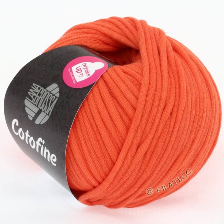Lana Grossa COTOFINE | 02-oranjerood
