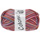 Lana Grossa COTONE Print/Spray/Mouliné | 355-tomaatrood/blauw/beige/kameel/licht blauw/sering