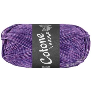 Lana Grossa COTONE Vintage | 266-blauw violet/rood violet/rose mêleerd