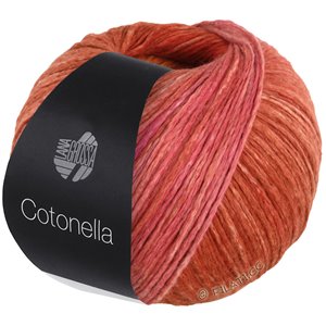Lana Grossa COTONELLA | 04-wijnrood/oranje/rood/vuurrood/terracotta /baksteenrood/felroze/paars
