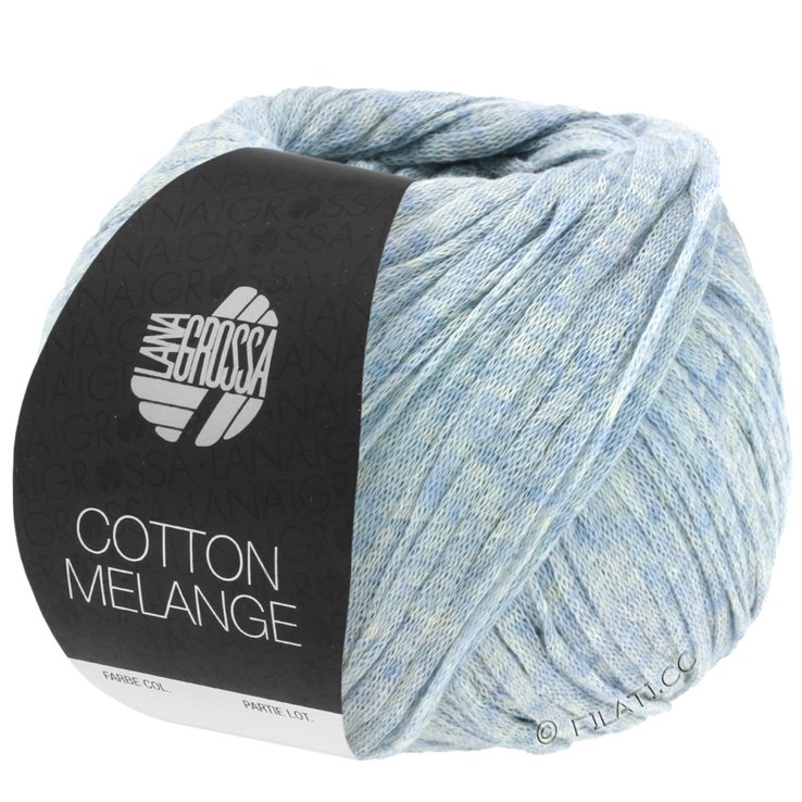 Lana Grossa COTTON MÉLANGE | 01-grijs blauw