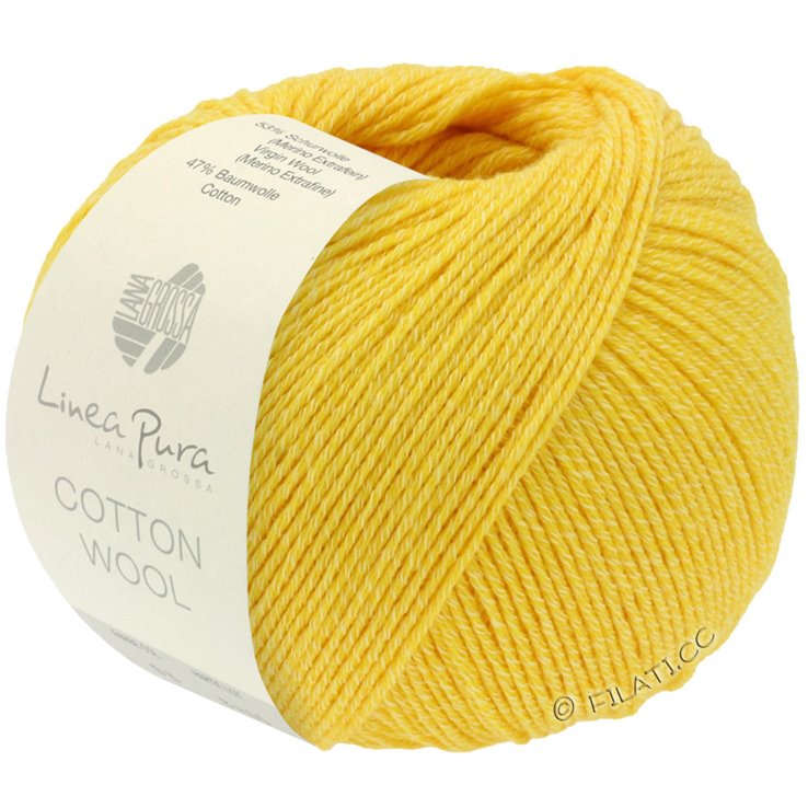Lana Grossa COTTON WOOL (Linea Pura) | 13-geel