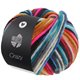 Lana Grossa CRAZY | 04-felroze/donker violet/licht blauw/blauw/barnsteen/antraciet