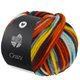 Lana Grossa CRAZY | 09-munt/turkoois/petrol blauw/oranje/pruim