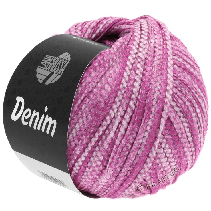 Lana Grossa DENIM | 01-felroze/wit