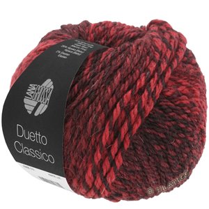Lana Grossa DUETTO CLASSICO | 03-wijnrood/donker rood/zwartrood