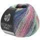 Lana Grossa ECOPUNO Print | 201-pruim blauw/sering/lichtgroen/rose/petrol