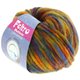 Lana Grossa FELTRO Multicolor | 405-petrol/blauw violet/saffraangeel/roodbruin/bourgondisch