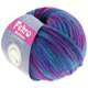 Lana Grossa FELTRO Multicolor | 410-rood violet/blauw violet/turkoois/petrol